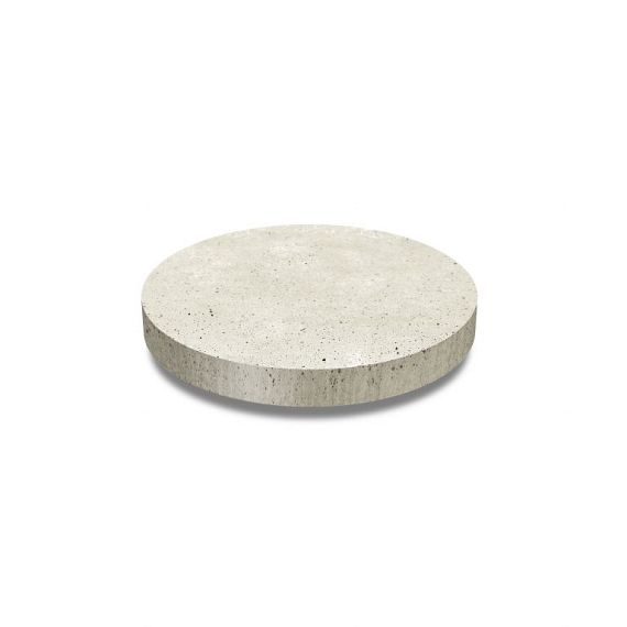 Oud hollands ronde tegel diameter 60 x 7 cm, creme