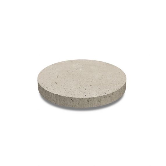 Oud hollands ronde tegel diameter 60 x 7 cm, greige
