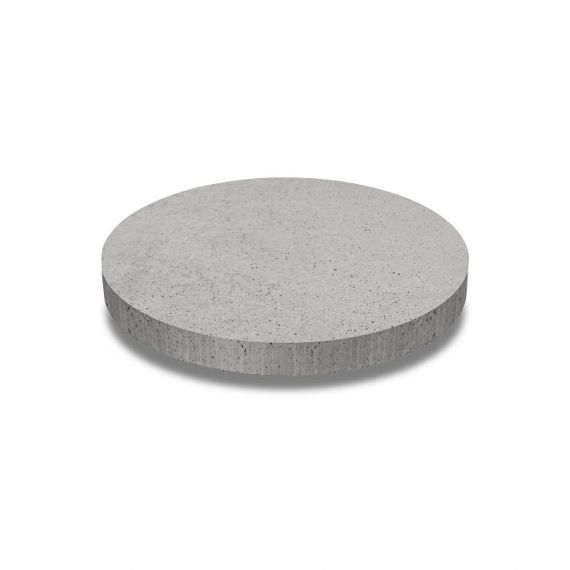 Oud hollands ronde tegel diameter 100 x 7 cm, grijs