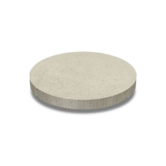 Oud hollands ronde tegel diameter 100 x 7 cm, creme