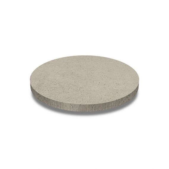 Oud hollands ronde tegel diameter 100 x 7 cm, greige