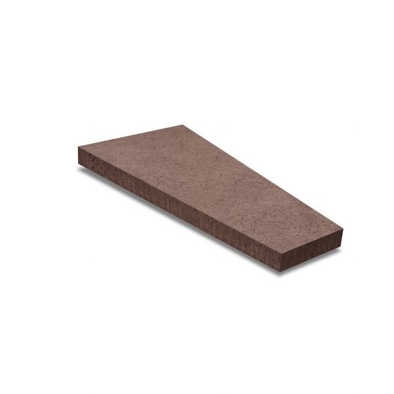Oud Hollands trapezium 120x60 / 30x8 Roodbruin