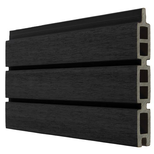 WPC fence board Modern Ebony Black 21x160mm (wb 150 mm) L-178cm FSC®100%