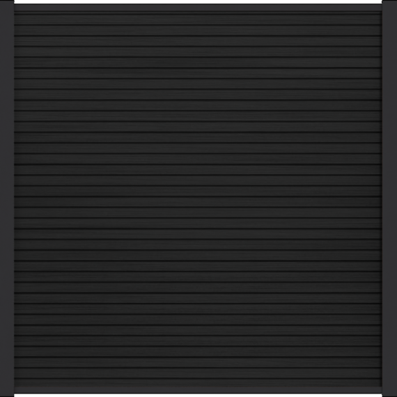 WPC fence board Modern Ebony Black 21x160mm (wb 150 mm) L-178cm FSC®100%