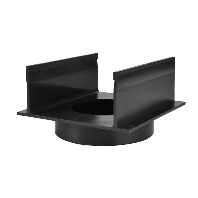 U-Drain goot 5hg x 10br | VO afvoeraansluitstuk onder