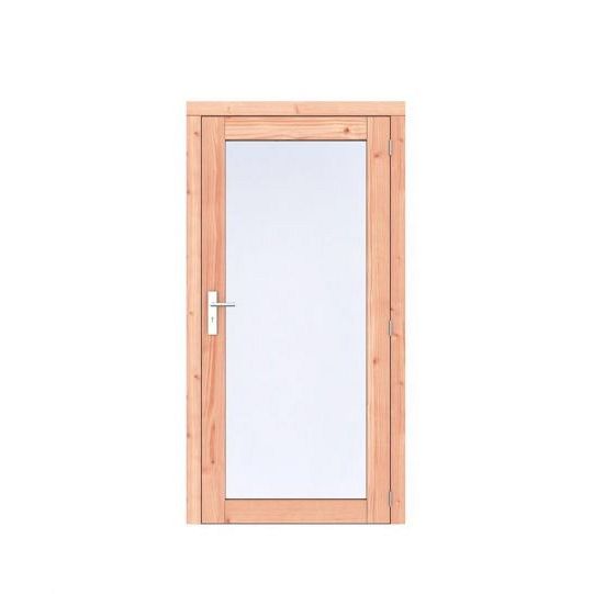 Douglas Volglas enkele deur Prestige 108x209 cm, rechtsdraaiend, scharnieren, RVS beslag, onbehandel