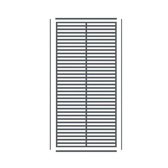 Boston Decopaneel Paxos verticaal 88x182cm RAL7016 dikte 2mm