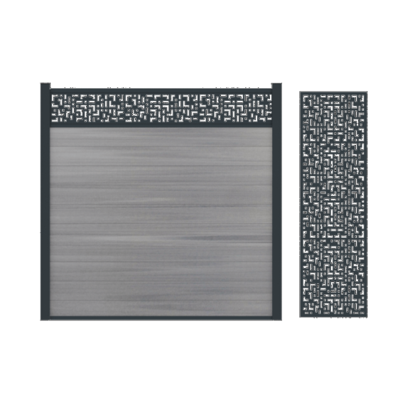 Boston Decopaneel Crios verticaal 58x182cm RAL7016 dikte 2mm