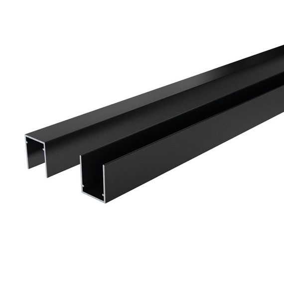 Boston Alu U-lijst start/topprofiel L175cm RAL9005 25x30mm