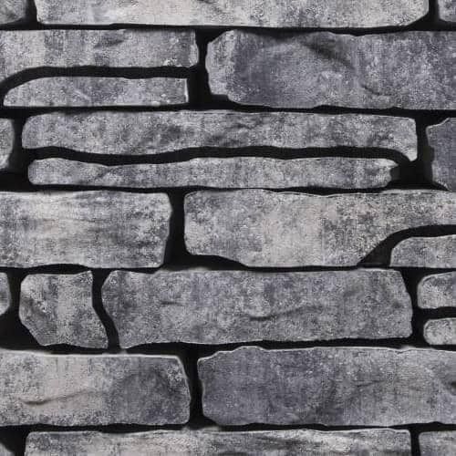 Stonewalling 42x18x8cm Grijs/Zwart
