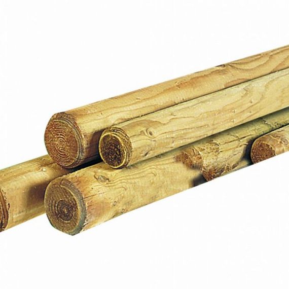# Ronde paal, Ø8 x 300 cm, gepunt