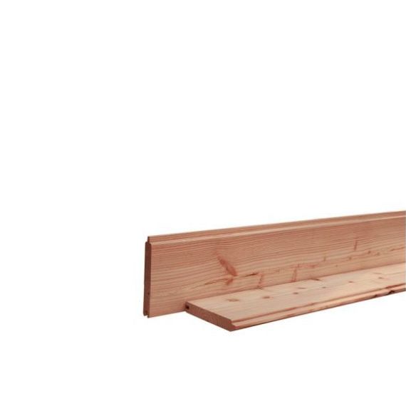 Douglas geschaafd blokhutprofiel 2,8 x 19,5 x 500 cm, groen ge#mpregneerd.