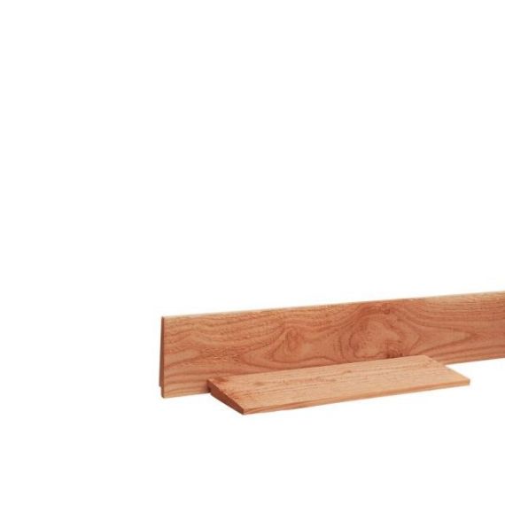 Douglas Zweeds rabat, 1,0-2,1 x 16,5 x 400 cm, groen geimpregneerd, 1 zijde gesch, 1 zijde fijnbez.