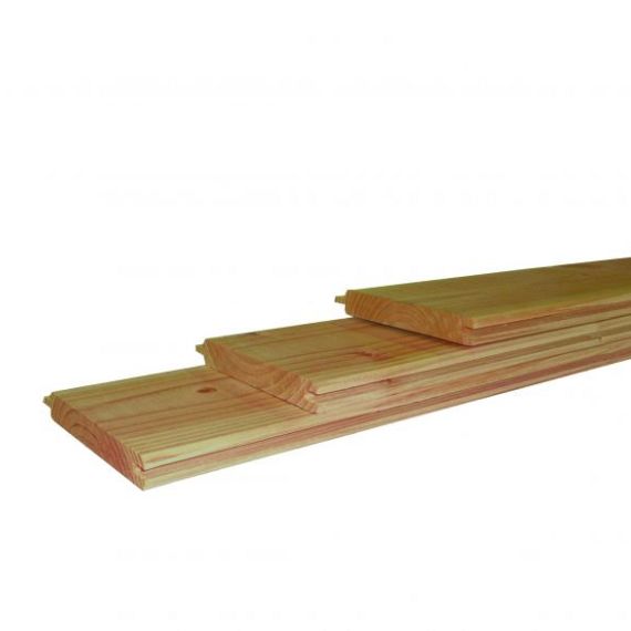 Douglas gesch dakbeschot 1,8 x 14,5 x 500 cm, groen ge#mpregneerd.