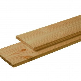 Douglas plank 2,8 x 19,5 x 500 cm, groen geimpregneerd, 1 zijde gesch, 1 zijde fijnbez.