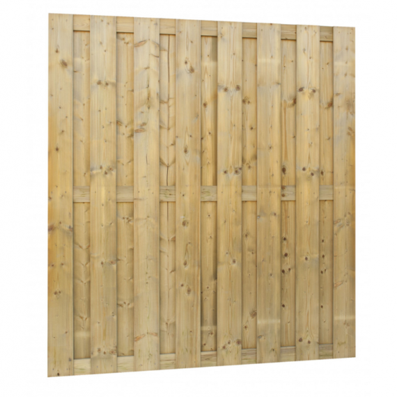 Jumboscherm gesch vuren 18-planks 15 mm, 180 x 200 cm, recht verticaal.