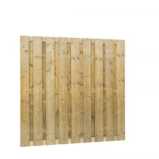 Jumboscherm gesch vuren 20-planks 15 mm, 180 x 180 cm, recht.