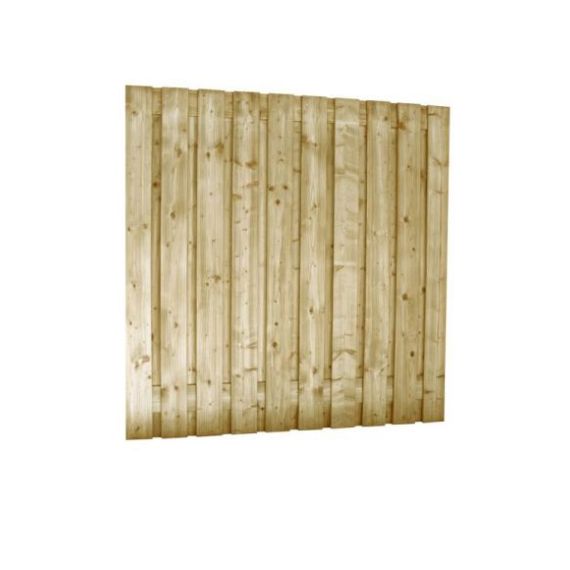 Jumboscherm gesch vuren 21-planks 15 mm, 180 x 180 cm t.b.v. betonsysteem, recht verticaal.