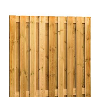 # Grenen gesch plankenscherm 19-planks 15 mm, 180 x 180 cm, verticaal recht, groen ge#mpregneerd