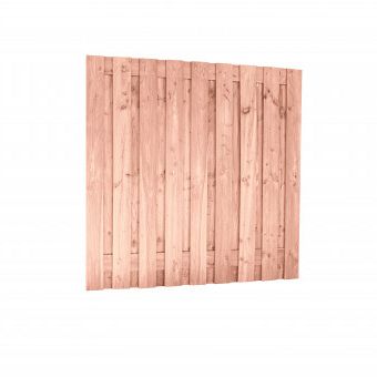 Douglas fijnbez plankenscherm 19-pl | 1,5x14 cm, 180 x 180 cm t.b.v. betonsysteem, onbehandeld.