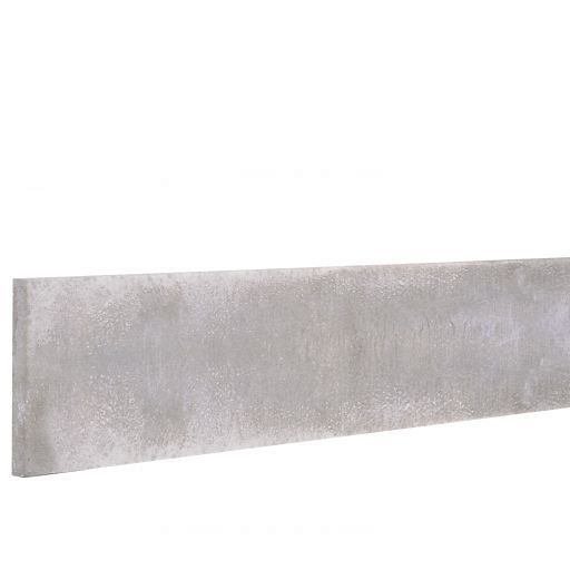 Betonplaat stampbeton 25 x 3,5 x 184 cm, grijs.