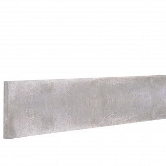Betonplaat stampbeton 25 x 3,5 x 184 cm, grijs.