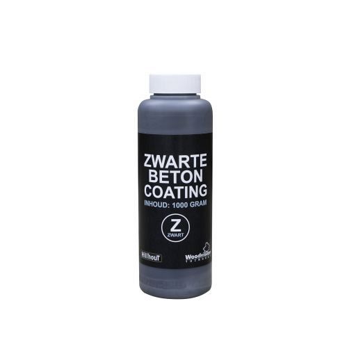 Betoncoating zwart, in plastic fles (glans)