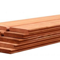 Betowood scherm douglas + afdekkap 187 x 224 cm, onbehandeld.