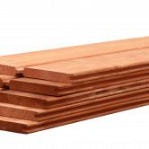Betowood scherm douglas + afdekkap 187 x 224 cm, onbehandeld.