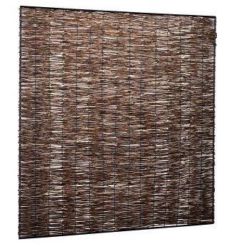 Wilgentenenscherm fijn, met ijzeren frame, 90 x 180 cm.