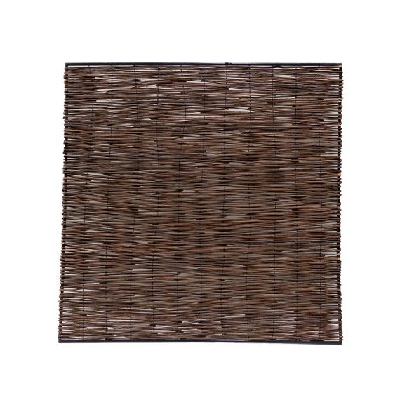 Wilgentenenscherm fijn, met ijzeren frame, 90 x 180 cm.
