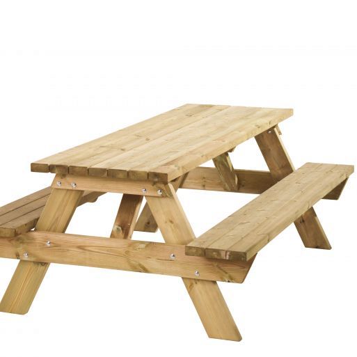Picknicktafel Bobito, 42 mm dik, bladmaat 220 x 71 cm.