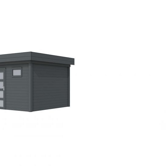 Vuren Topvision Tapuit, 300 x 300 cm, antraciet gespoten.