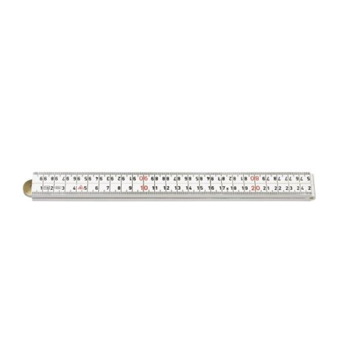 4Tecx Duimstok 8664 1m wit pvc 4dlg