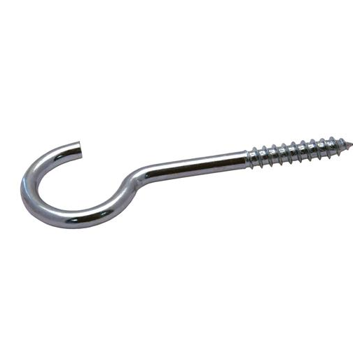 * Schroefhaak oog 50mm verz - 50x14x3,5mm - open