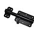 * Blackline plaatgrendel 100x70mm zwart gepoedercoat