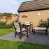 Patio terrastegel 60x60x4 cm Black ( verpakt op ww pallet)
