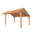 Douglasvision kapschuur Comfort 400 x 250 cm, kleurloos ge#mpregneerd.