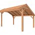 Douglasvision kapschuur Comfort 400 x 250 cm, kleurloos ge#mpregneerd.