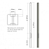 Lichtgewicht betonpaal mdk ongecoat 8,5x8,5x280 cm, tussenpaal, antraciet