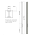 Lichtgewicht betonpaal mdk ongecoat 8,5x8,5x280 cm, tussenpaal, grijs