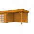 Douglas Topvision Roek, 298 x 298 en luifel 400 cm, transparant gespoten.