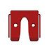 GB Vulplaat 34505 5mm Rood - 26 st