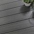 WPC 22,5x210mm Fiberdeck Premium massief Dark Grey L=4.00m