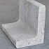 Hoek L-Element 120x50x50 cm Grijs (hxbxd)