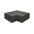 Oud hollandse hoekstuk traptreden 90gr. Binnenhoek, 37x15 cm, carbon
