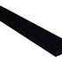 Muurafdekband vlak 27x100x5cm, zwart gecoat