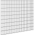 Hillfence metalen scherm, dubbele staafmat, 250 x 183 cm, zwart.