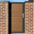 Boston maatwerk Enkele poort groot max (B) 200cm (H) 200cm incl insteekslot