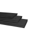Vuren geschaafd halfhouts rabat 1,8 X 19,5 X 300 cm, zwart gedompeld.